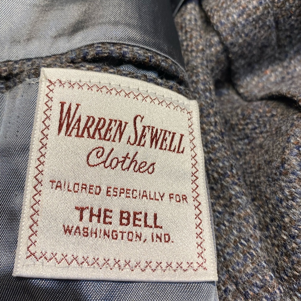 Warren Sewell vintage gray tweed wool suit sports jacket. 42R - Picture 5 of 12